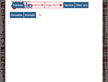 Tablet Screenshot of kuechen-hahn.de